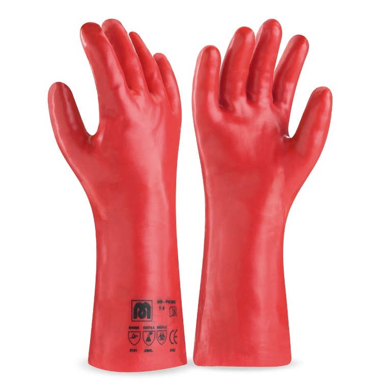 Guante PVC estanco de 35cm (riesgo químico) - Referencia 688PVC35QR